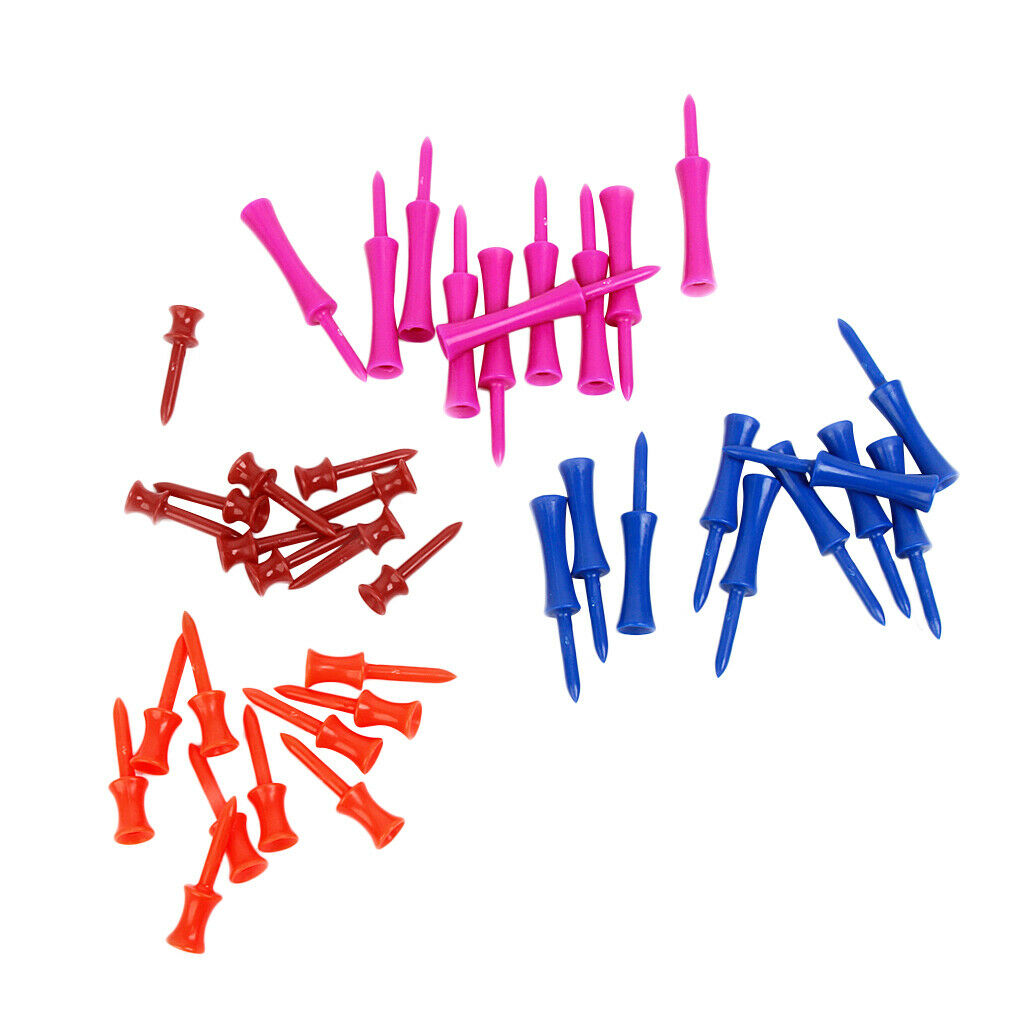 lot 40 Mixed Colors 4-SIZE Plastic  Castle Golf tees Height Control