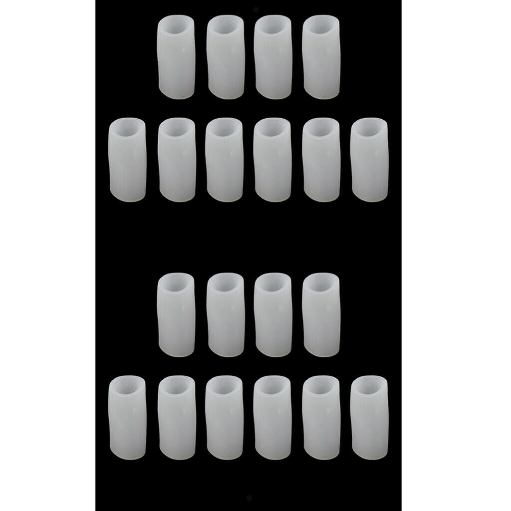 20pcs Gel Tube Finger Toe Sleeve Protectors Feet Cushion Hammer Pads  S
