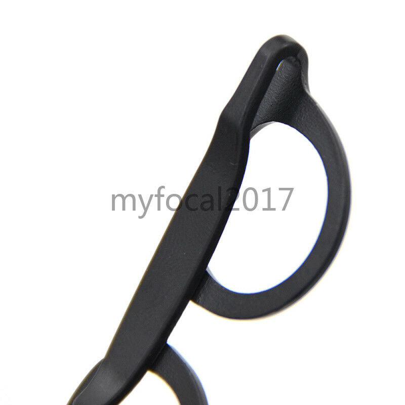 Mens Accessory Tie Bar Pin Clip Black Round Glasses Shape Jewelry Necktie Clip