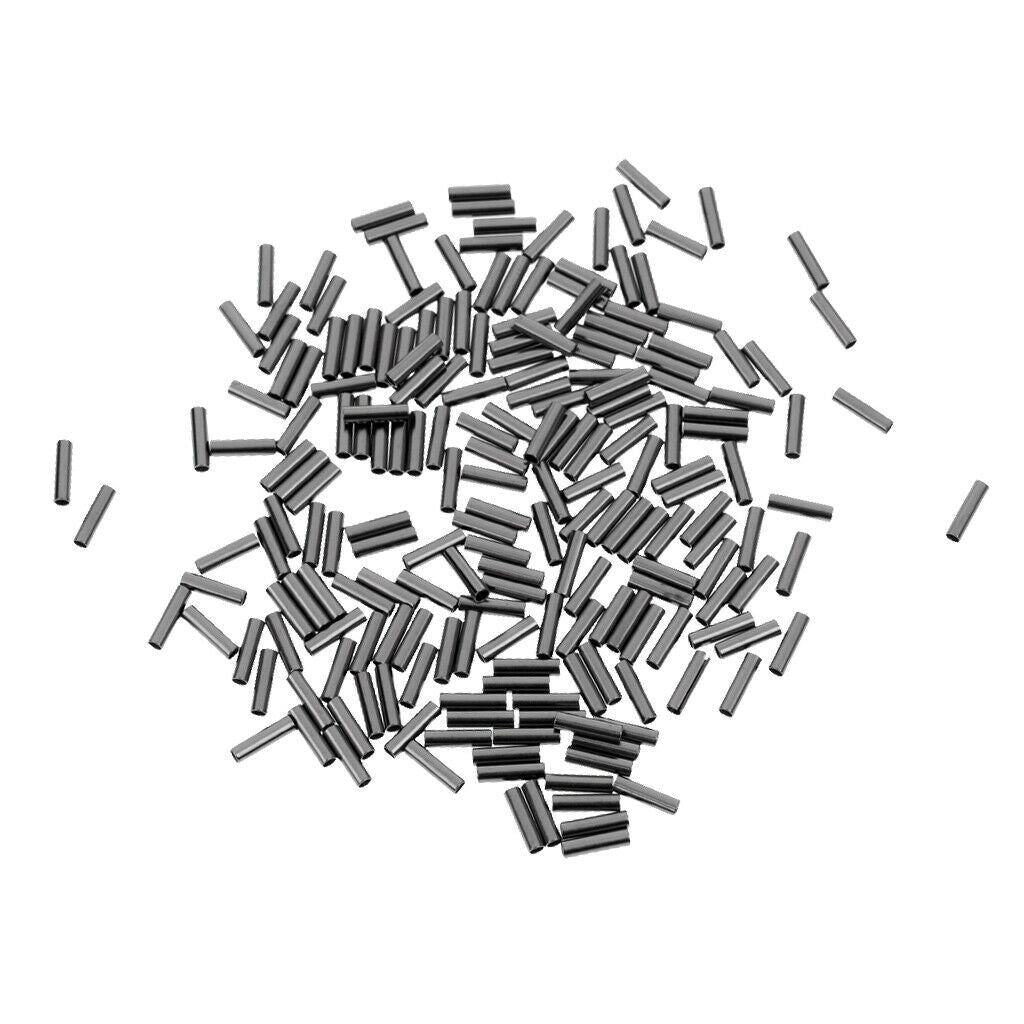 400pcs Durable Single Crimp Connectors Fishing Single Crimping Loop Sleeves