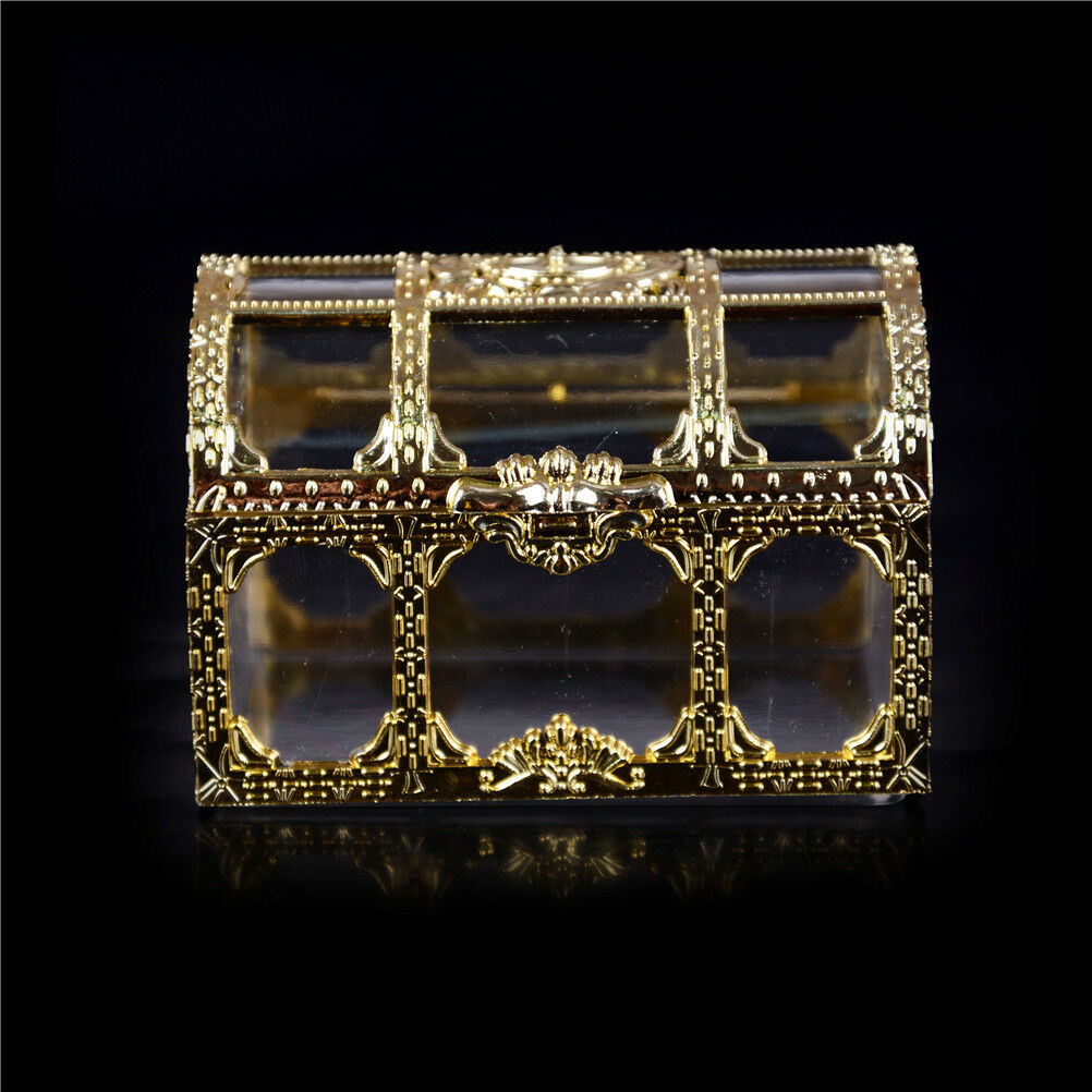 Mini Treasure Jewelry Box Wedding Party Shower Plastic Candy Box Supplies.l8