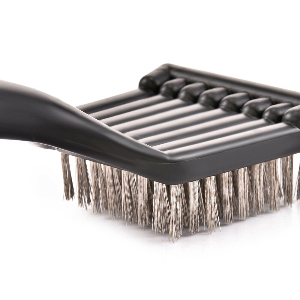 Stainless Steel Wire  Brush With Scraper Filler BBQ Grill Oven Racks Clean Tools