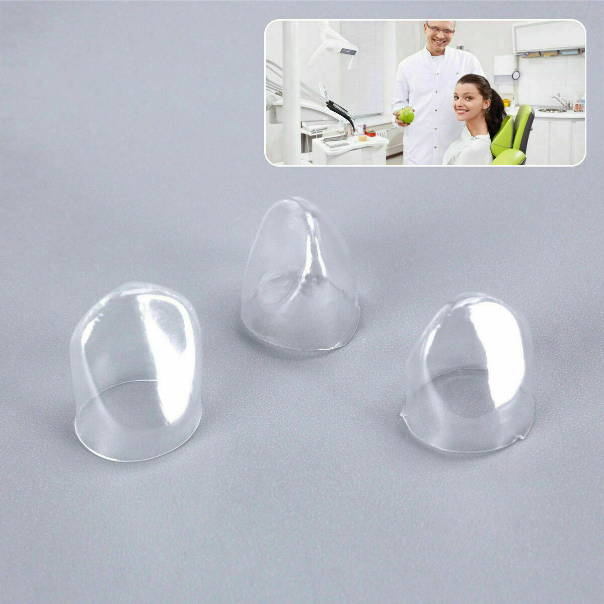 Dental 64 pcs Anterior Transparent Crowns for incisors / canines № 1.910 CA Site