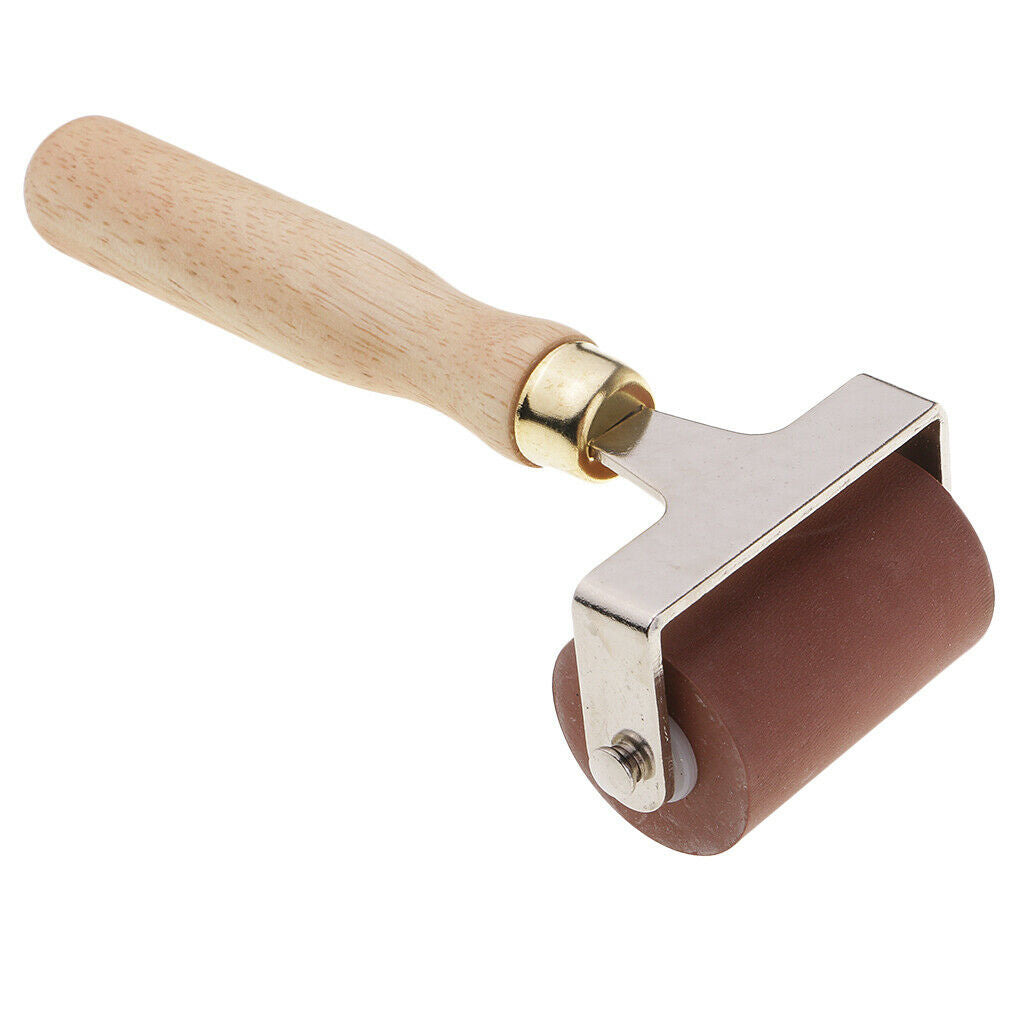 Durable Professional Black Practical Rubber Roller Brayer Painting