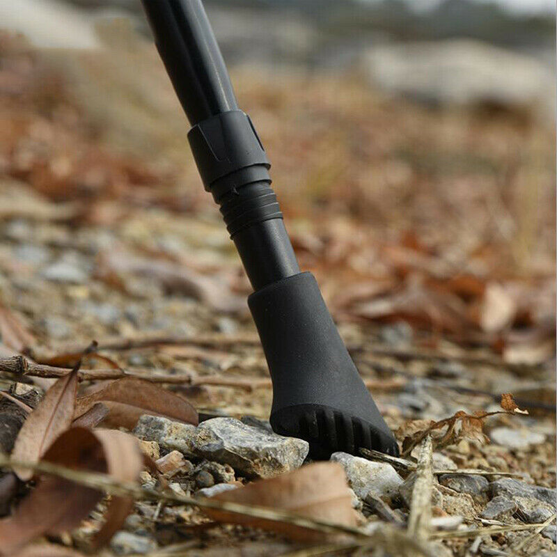 2Pcs Trekking Pole Protector Caps Climb Hike Walk Stick Cane Rubber Tip C.l8