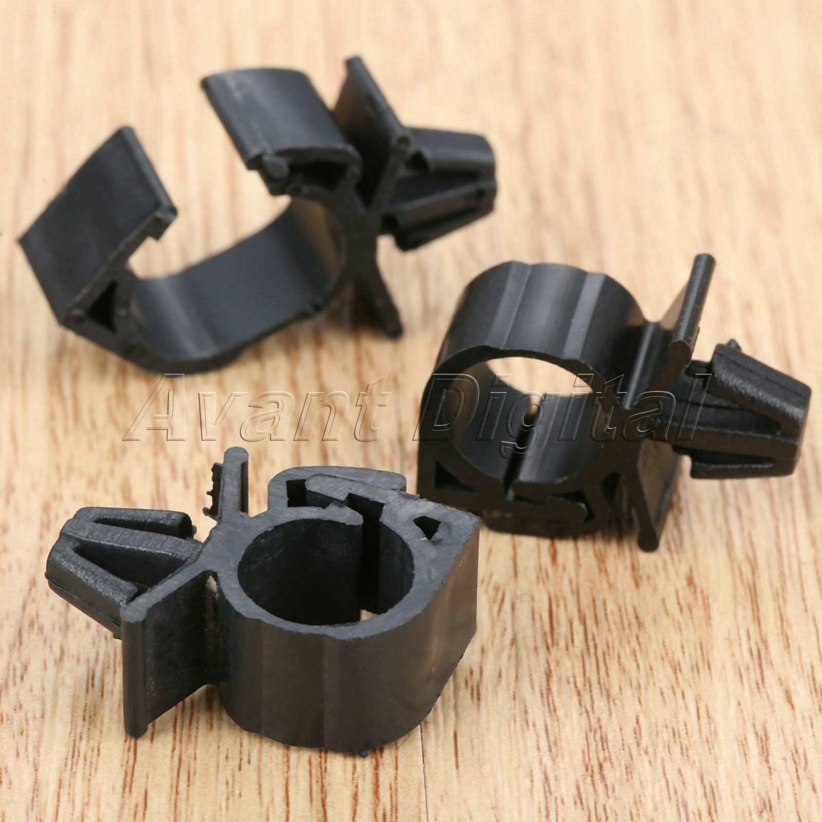 10Pcs 11mm Car Clips Wiring Harness Fasteners Trim Rivets Plastic Universal Type