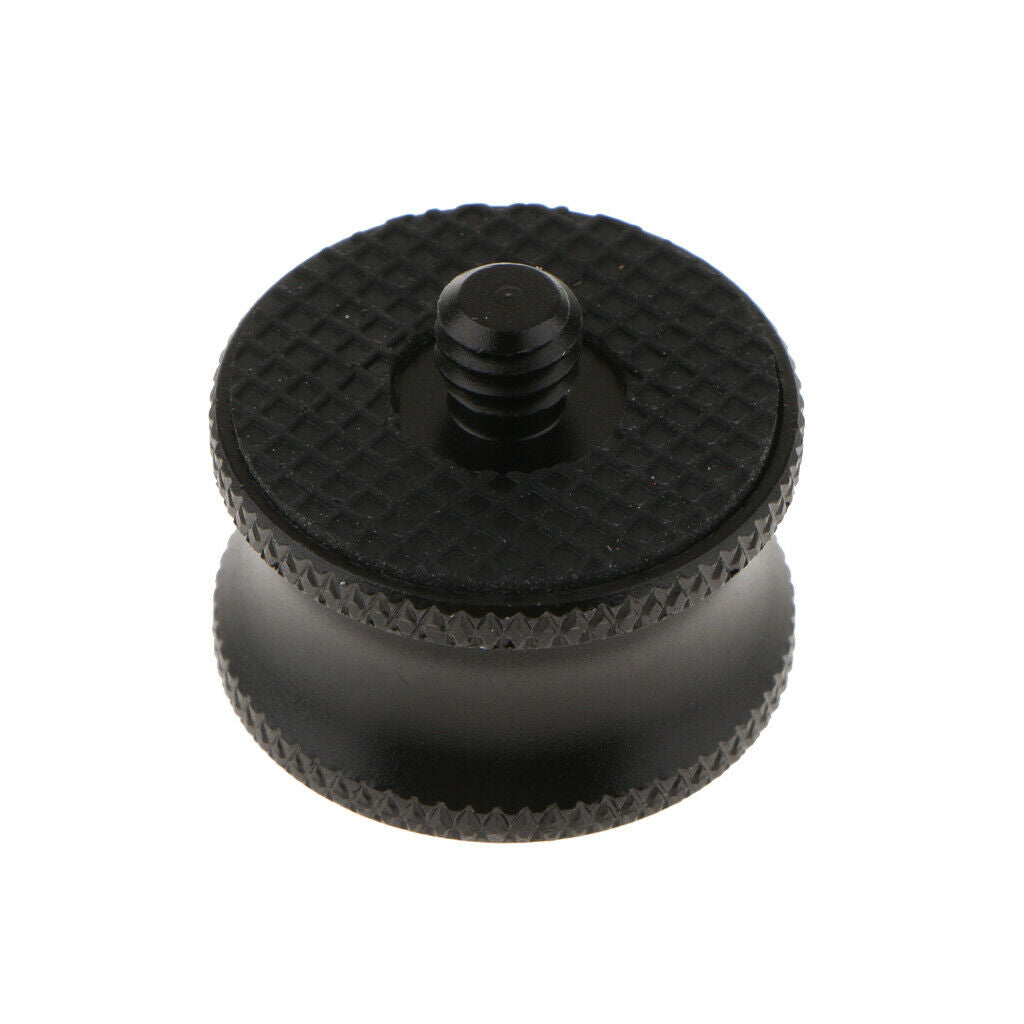 2x Tripod Cam 1/4 "male to 3/8" Female Adapter Plate Converter Black