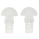 2pcs Clear Teeth Dummy Clips Clear For Pacifier Holder Badge Craft Sewing