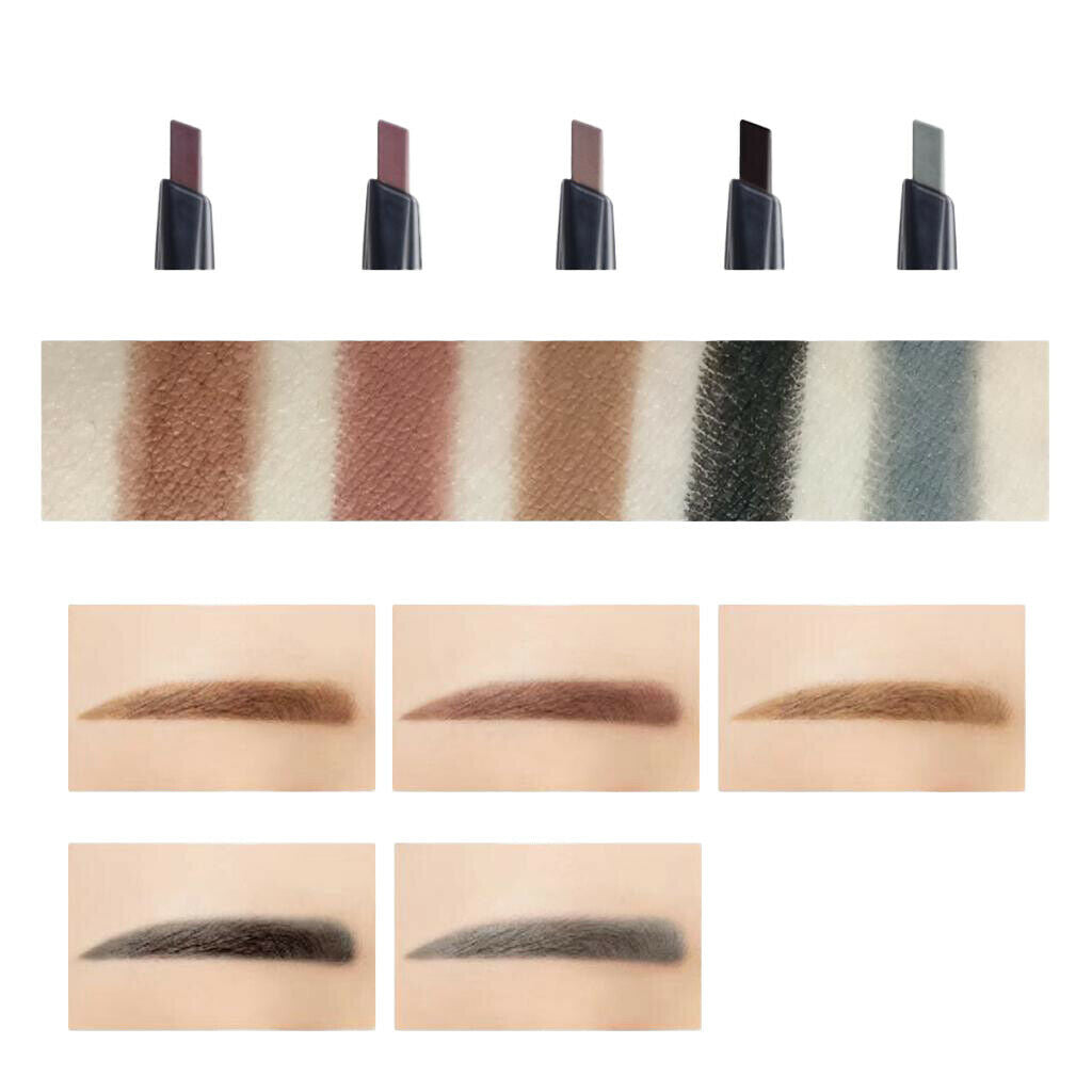 Waterproof Rotary Eyebrow Pencil Long-lasting Eyebrow Makeup Pen Red Brown