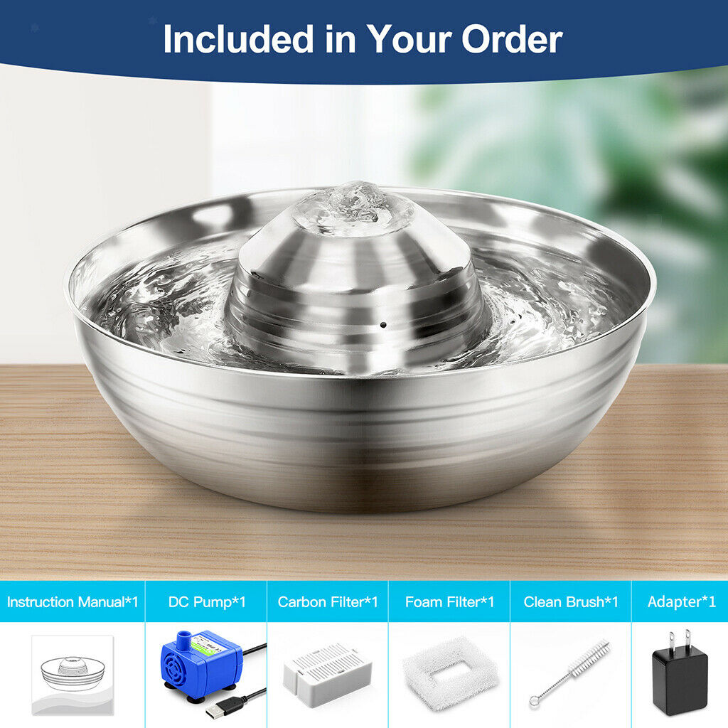 Cat and Dog Water Fountain Electric Fresh Water Fountain For Pets Drinking