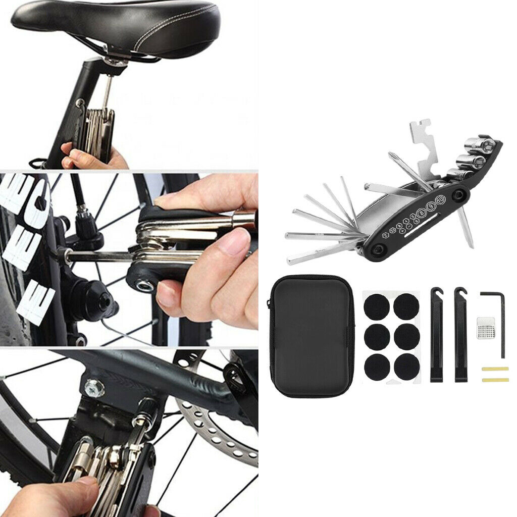Bike Repair Set Portable Patches with Carry Bag for Emergency Road Bike