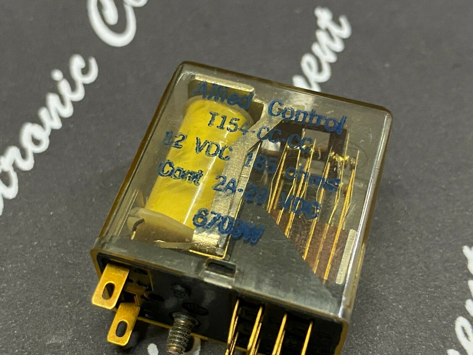 1pcs -  Allied Control T154-CC-CC 12V 185 ohms PDT Relay