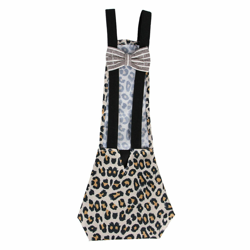 Leopard Print Adjustable Pet Diaper Poultry Pee Pad for Chicken Duck Pigeon