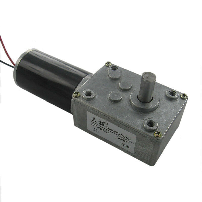 JSX101-31ZY 24V 7mm Dia Shaft Reduction Ratio 8000RPM/80RPM DC Worm Geared Motor