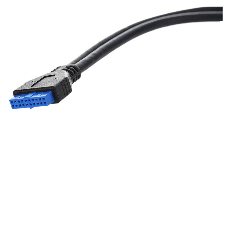 2 Port USB 3.0 Female to 20 Pin Header Cable Adapter Connector For MotherboardB6