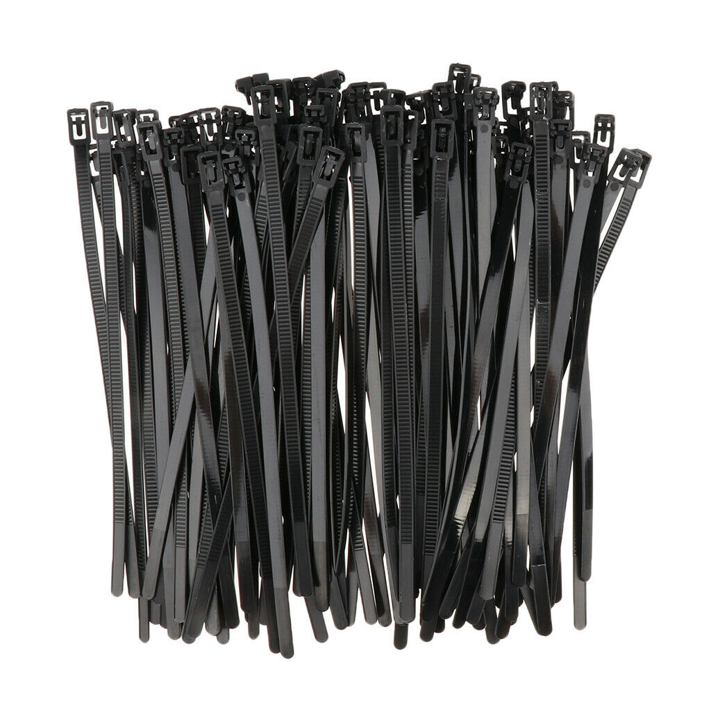 100 Pieces Nylon Cable Ties Self-locking Nylon Cable Wire Clamp Electrics