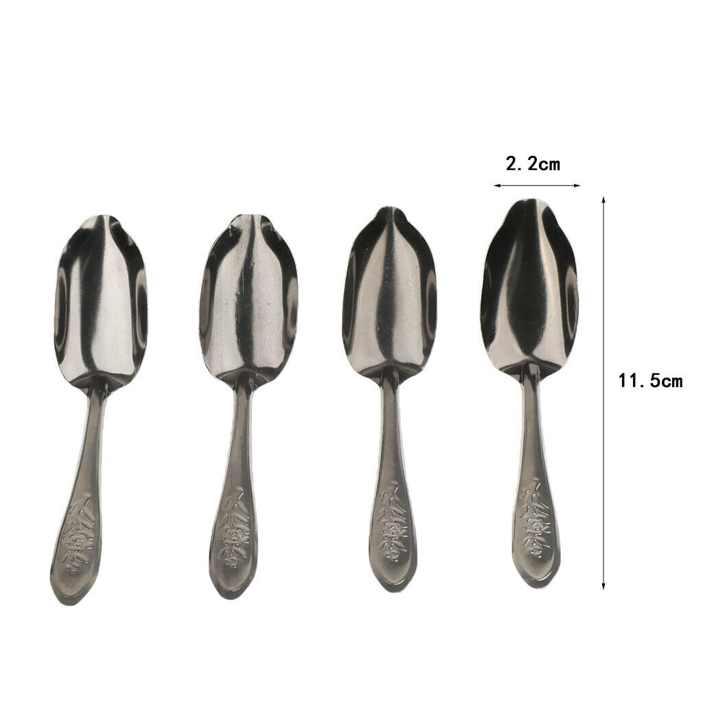 5 Pack Lovely Bird Stainless Steel Metal Spoons, For Feeding Milk Medicine