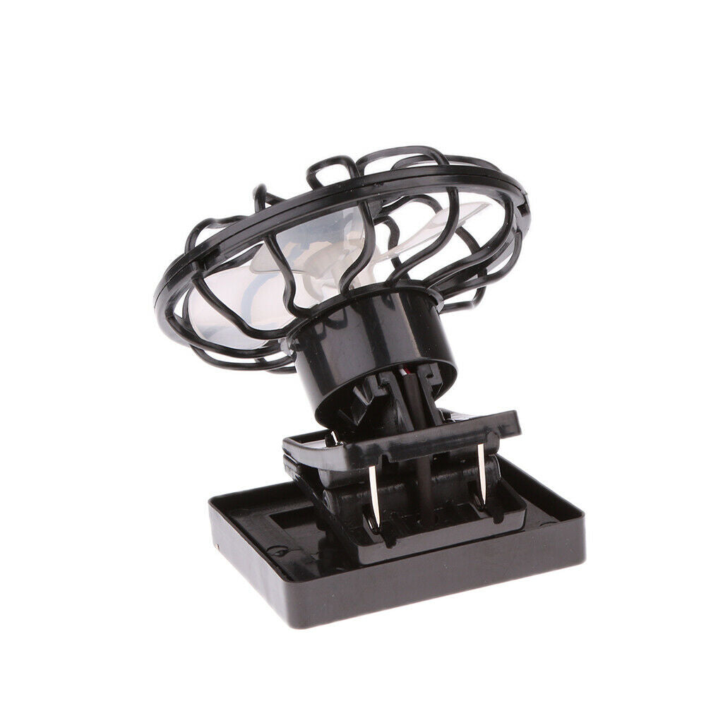 2Pcs Portable Solar Sun Energy Panel Fan Outdoor Hat   Blower Outdoor