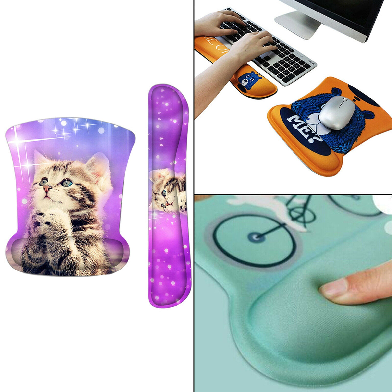 Mouse Mat and Wrist Support Guard for Computers Office Use Home Supplies