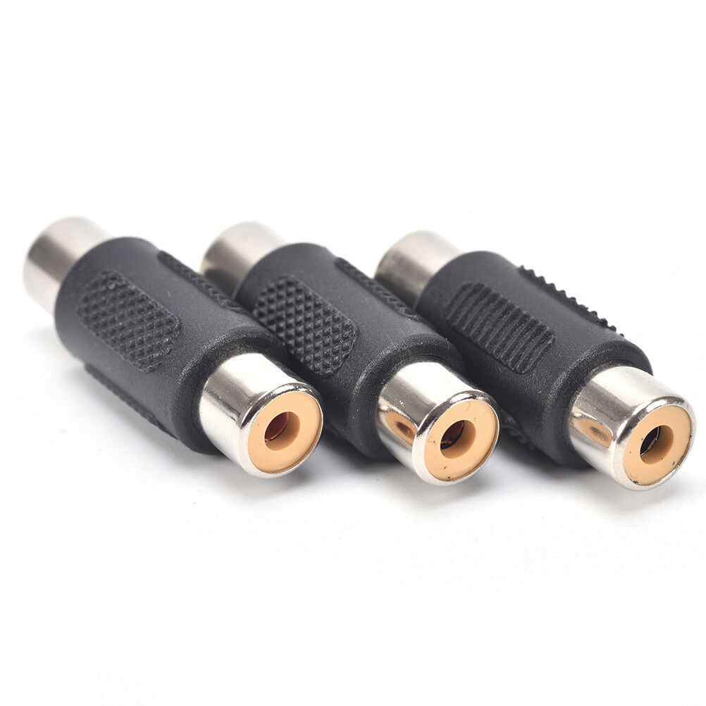 5pcs Female RCA Audio/Video AV Cable Cord Extension Adapter Connector Plu.l8