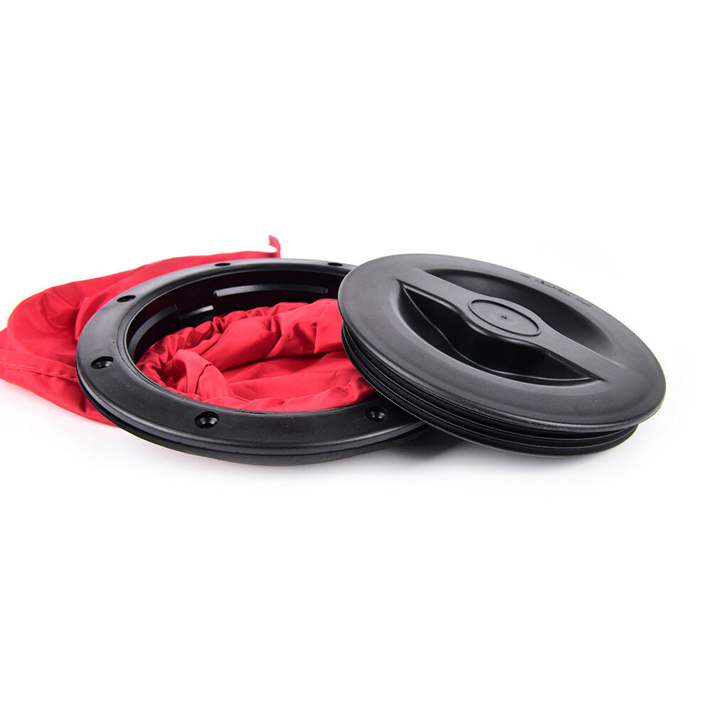 New 8" Deck Plate Boat Kayak Canoe Storage Bag Cover Kit Hatch T7H7 BDAU