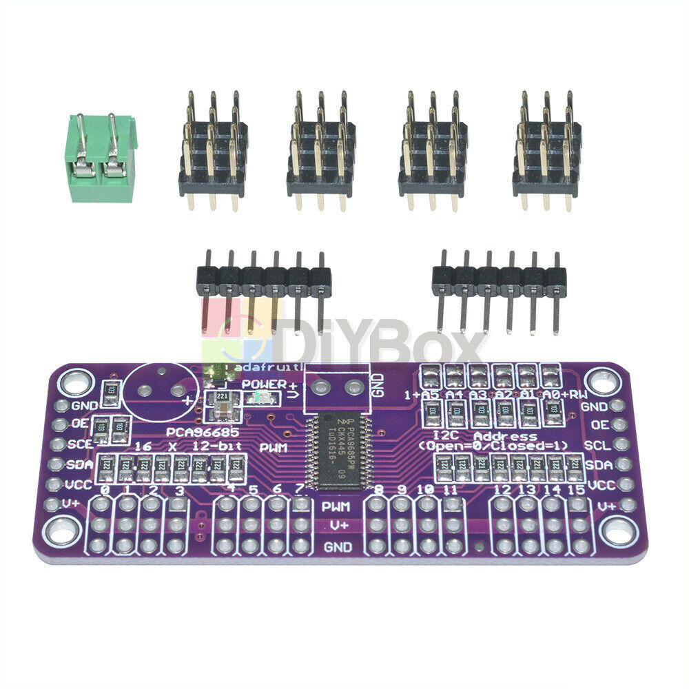 12 Bit CJMCU PCA9685 16 Channel PWM Servo Driver I2C Interface Arduino Raspberry