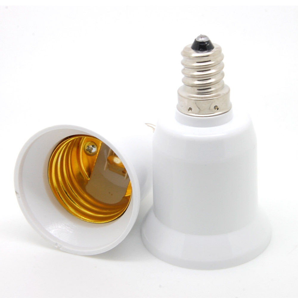 E12 to E27 Candelabra Ceiling Fan Light Socket Enlarger Extender Adapter DIY GBM