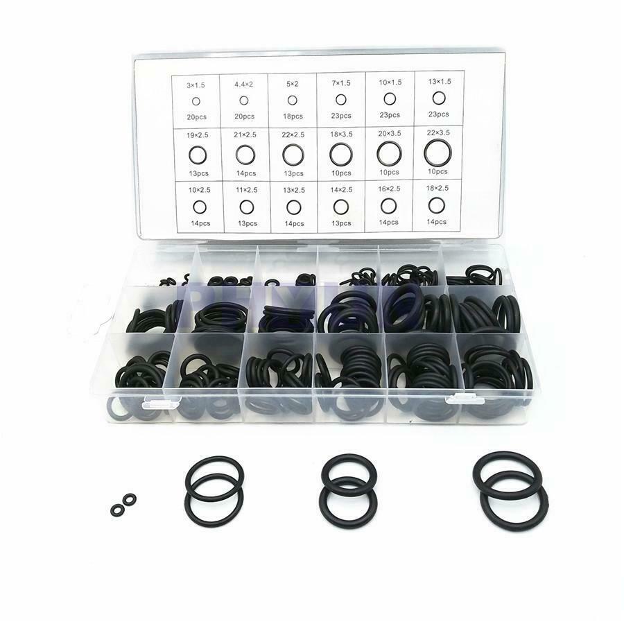 279pcs Mixed Black Rubber O-Ring Seal Gasket Kit For Car Pump Bearing Universal