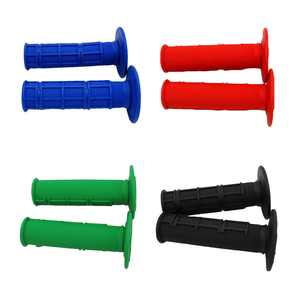 7/8" Dirt Motorcycle Handle Bar Grips Pit Dirt Bike 22mm RUBBER GEL Red
