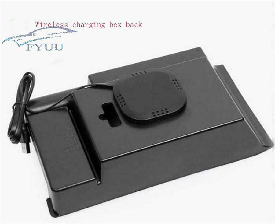 For BMW X5 F15/X6 F16 2014-18 QI Wireless Charging Armrest Sundries Storage Box