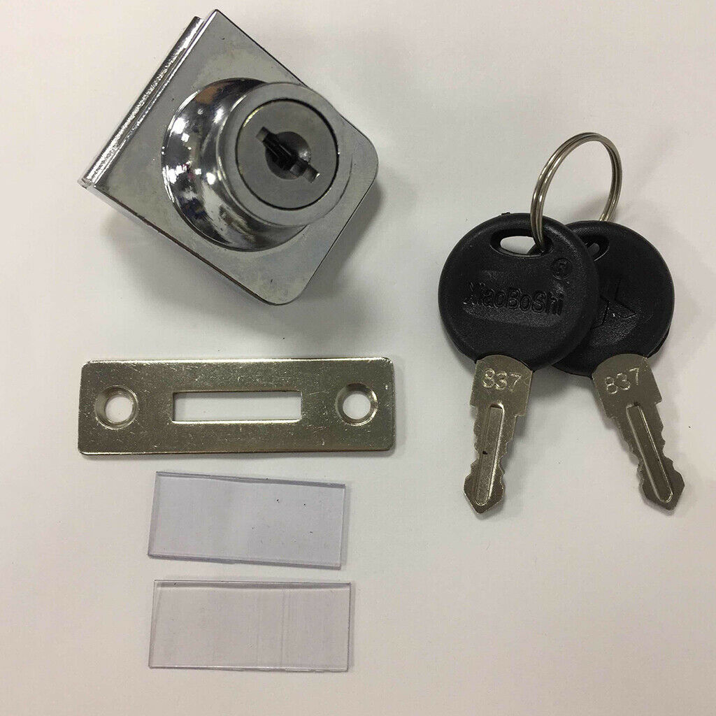 Heavy Duty Display Cabinet Showcase Lock Glass Door Lock  35x32mm A