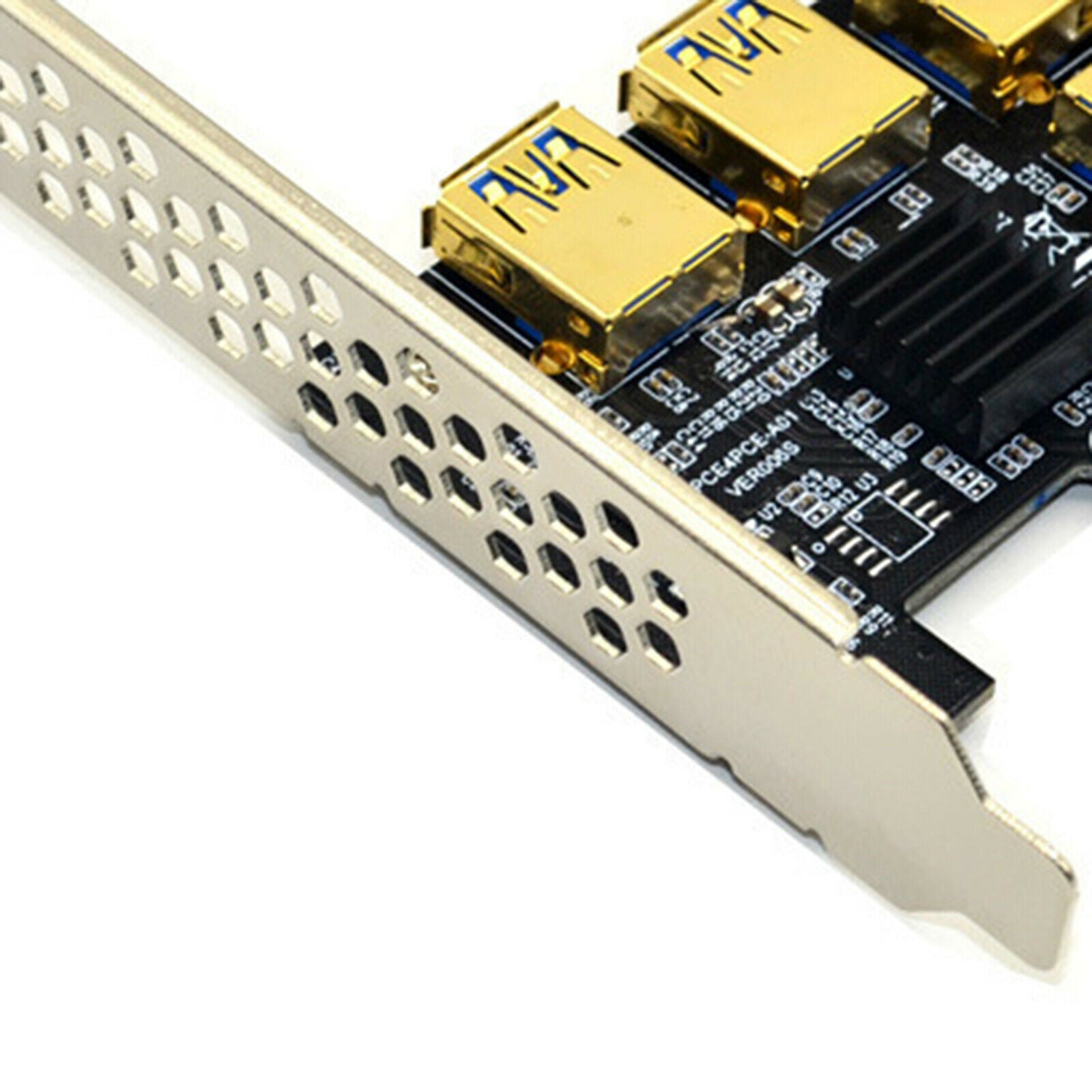 1x PCIe 1 to 4 PCI 16X Slots Riser Card PCI-E 1X to External 4 PCI-e Card