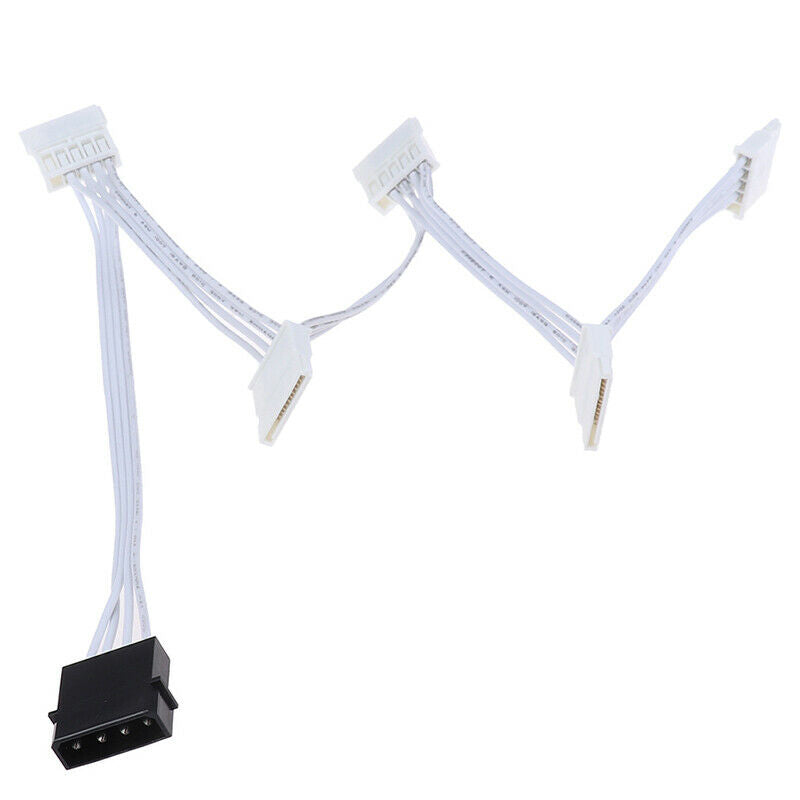 IDE Molex 4Pin to SATA Adapter 1 to 5 Splitter Hard Drive Power Extension .l8