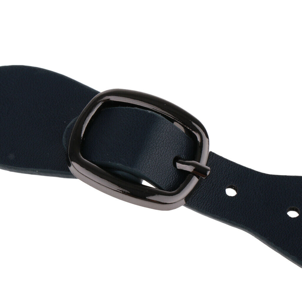 3X PU Leather Buckles Bag Making Fastener Snap Sew on Clasp Black