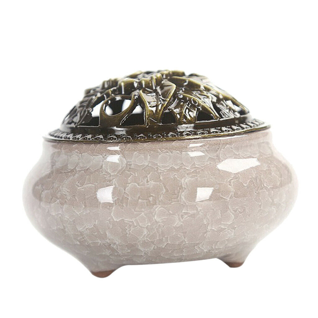 2pcs Ceramic Incense Burner Joss Stick Censer Holder Irregular-Pattern