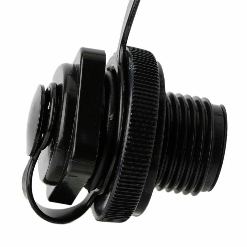 Air Valve Caps Screw Inflatable Boat Fishing Boats Raft Airbed Outdoor Black S