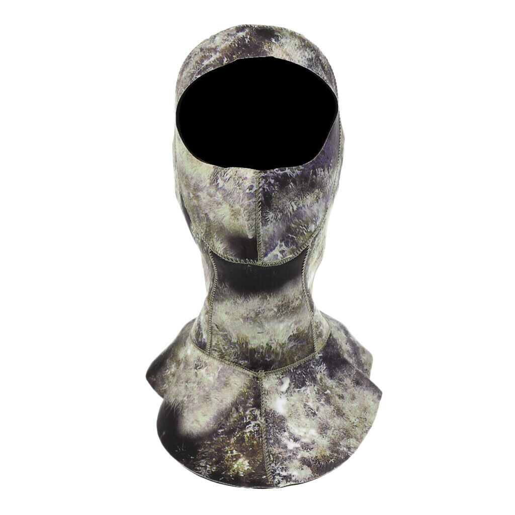 Diving Surfing Wetsuits 3mm Neoprene Vented Bib Hood XXL Green Camouflage