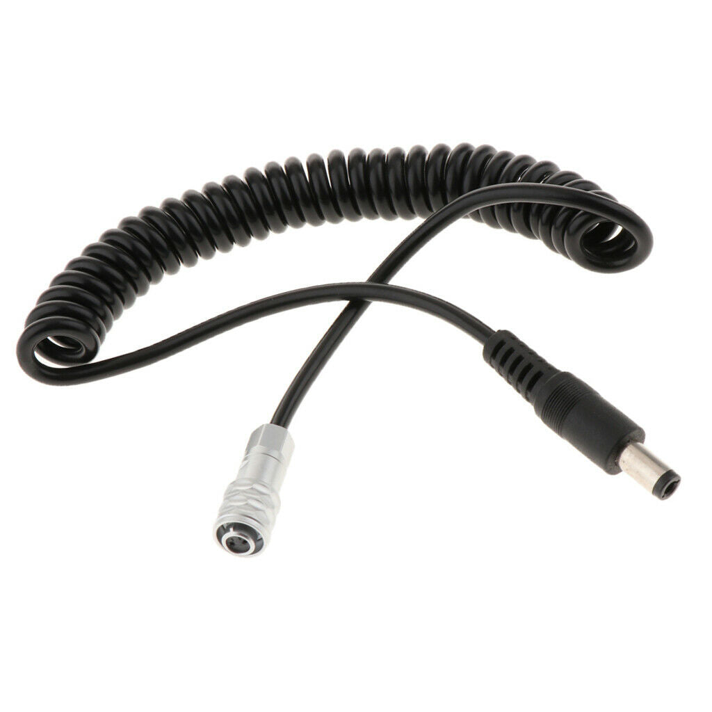 DC2.5 to Weipu SF610 2Pin Female Plug Power Coiled Cable Cord for BMPCC 4k