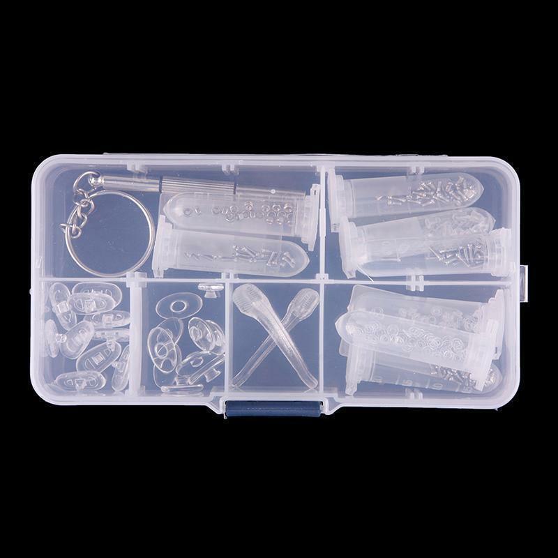 Screw Nut Nose Pad Optical Repair Tool Assorted Kit Set For Eyeglass Sun Glasses