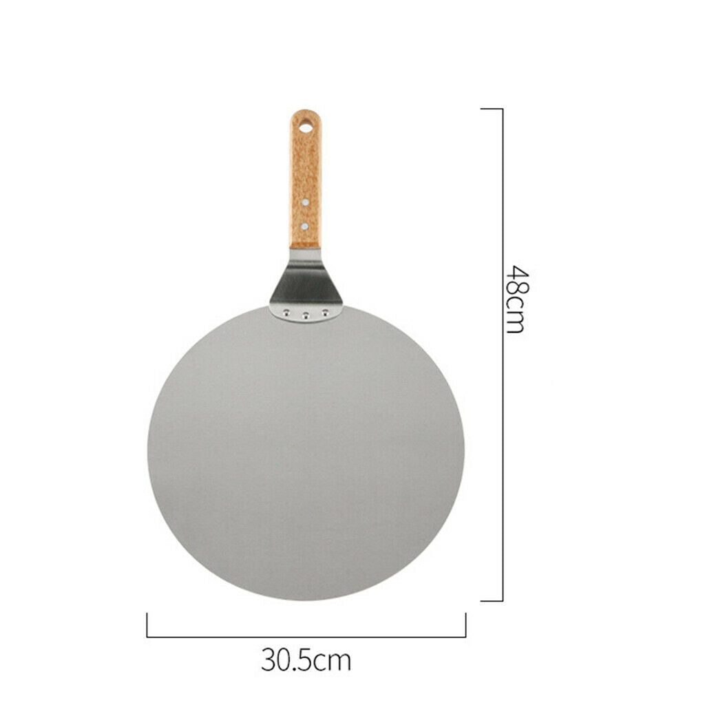 12'' Pizza Peel Paddle Shovel Baking Homemade Pizza Oven Tool Kitchen Supply
