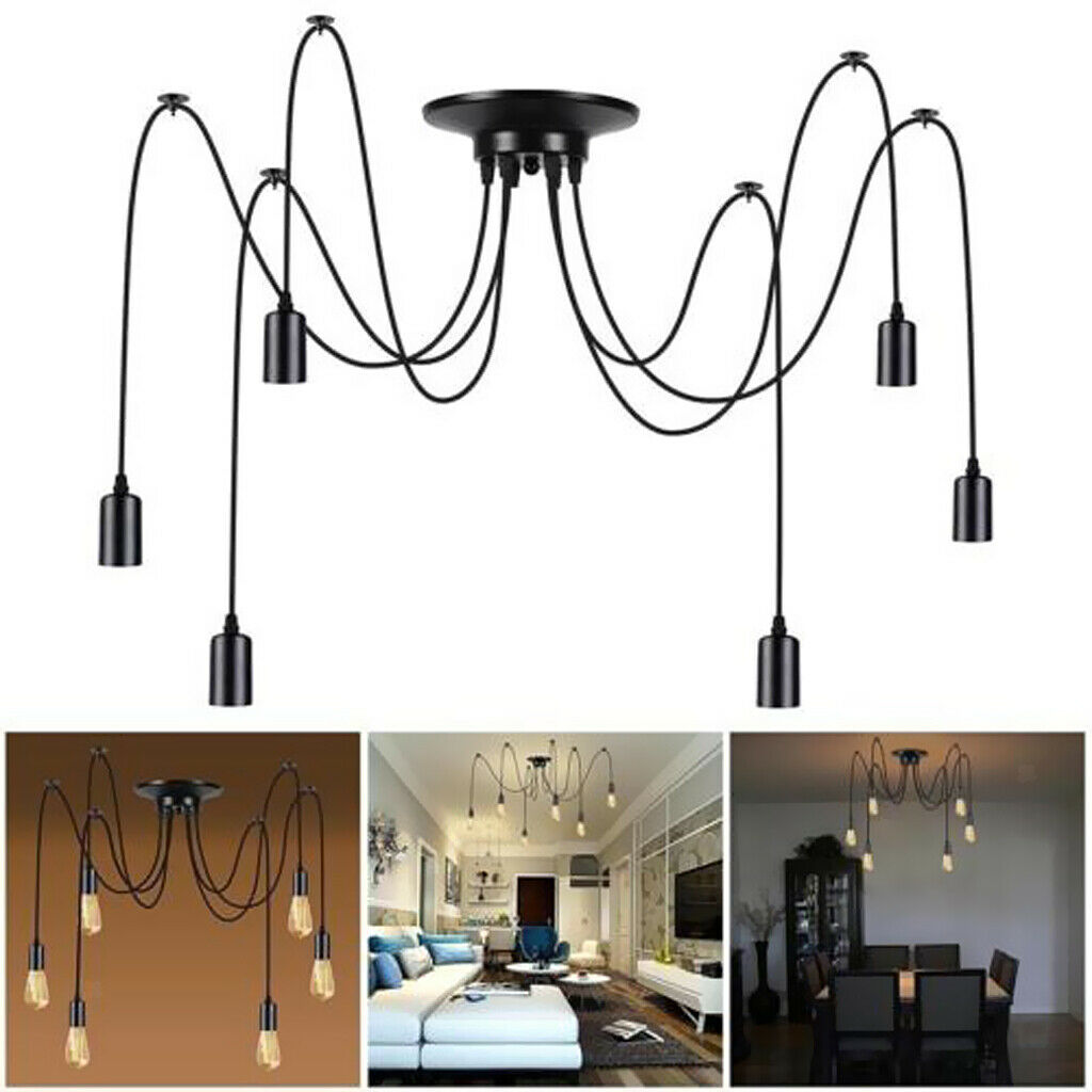 Industrial Rustic 3 Heads Fairy Girl Scattered Flower Chandeliers Pendant Light