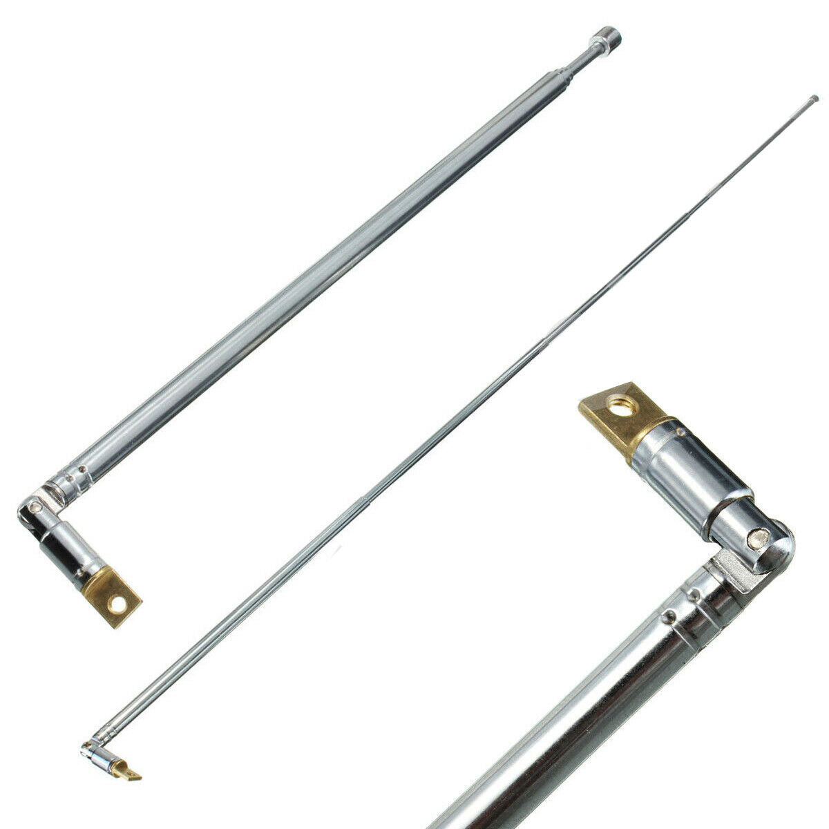 4PCS Full-channel AM FM Radio Telescopic Antenna Replacement  4 Sections 63cm