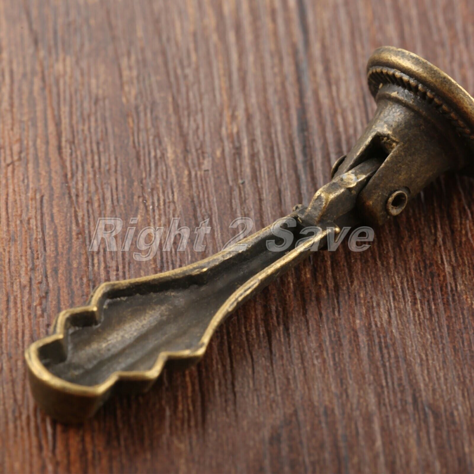 2pcs 19*60mm Retro Furniture Cabinet Knobs Cupboard Drawer Drop Door Pull Handle