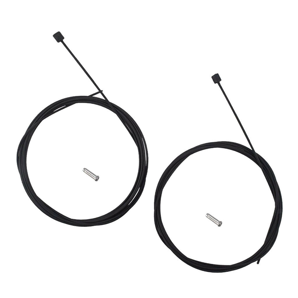 Road Mountain Bike Shift Shifter Cable Coated Inner Line End   Black