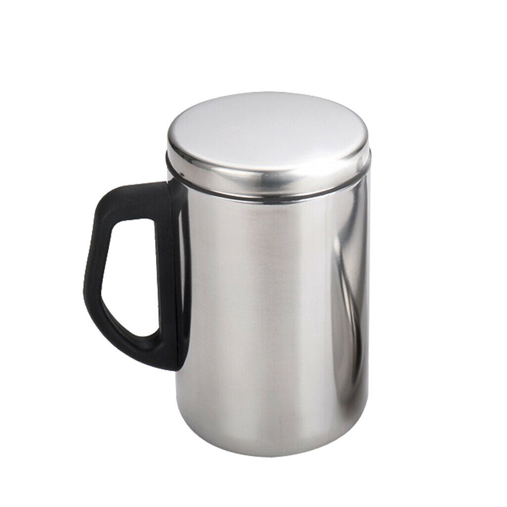 4x Stainless Steel Coffee Tea Water Cup Double Wall Insulated Beer Mug 350ml