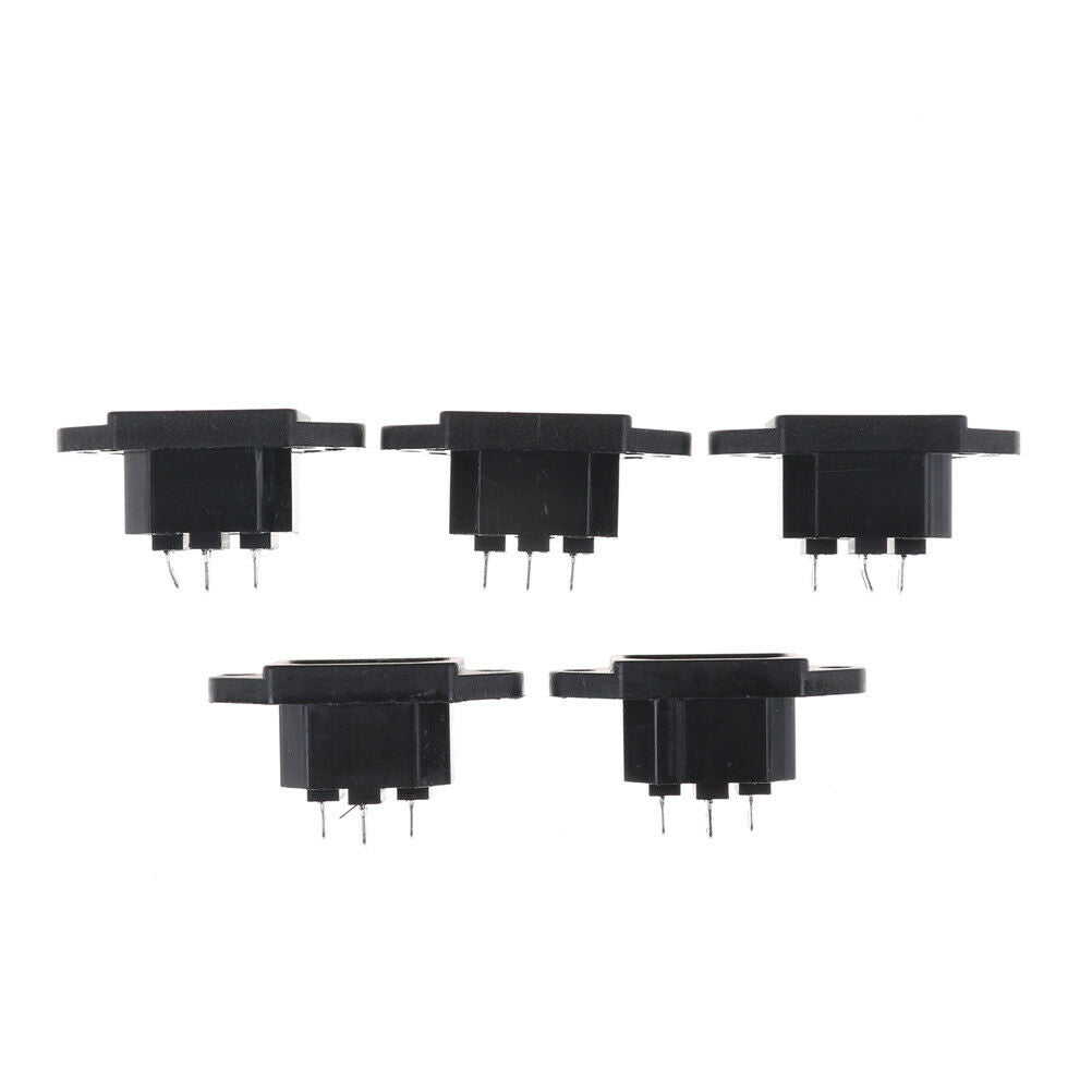 5X 3P IEC 320 C14 Male Plug Panel Power Inlet Sockets Connectors AC 250V .l8