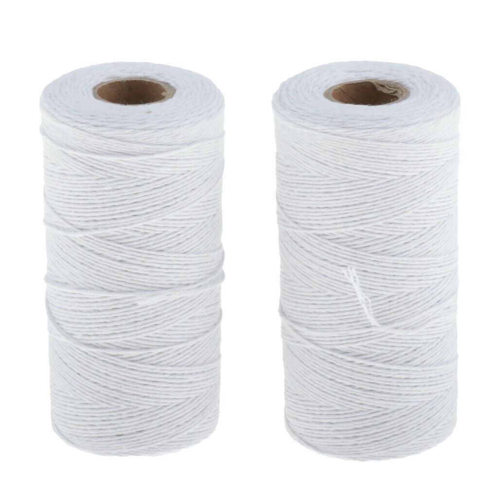 2x 0.1cm 100% Cotton Skin-friendly Loom Warp Thread Perfect for Weaving