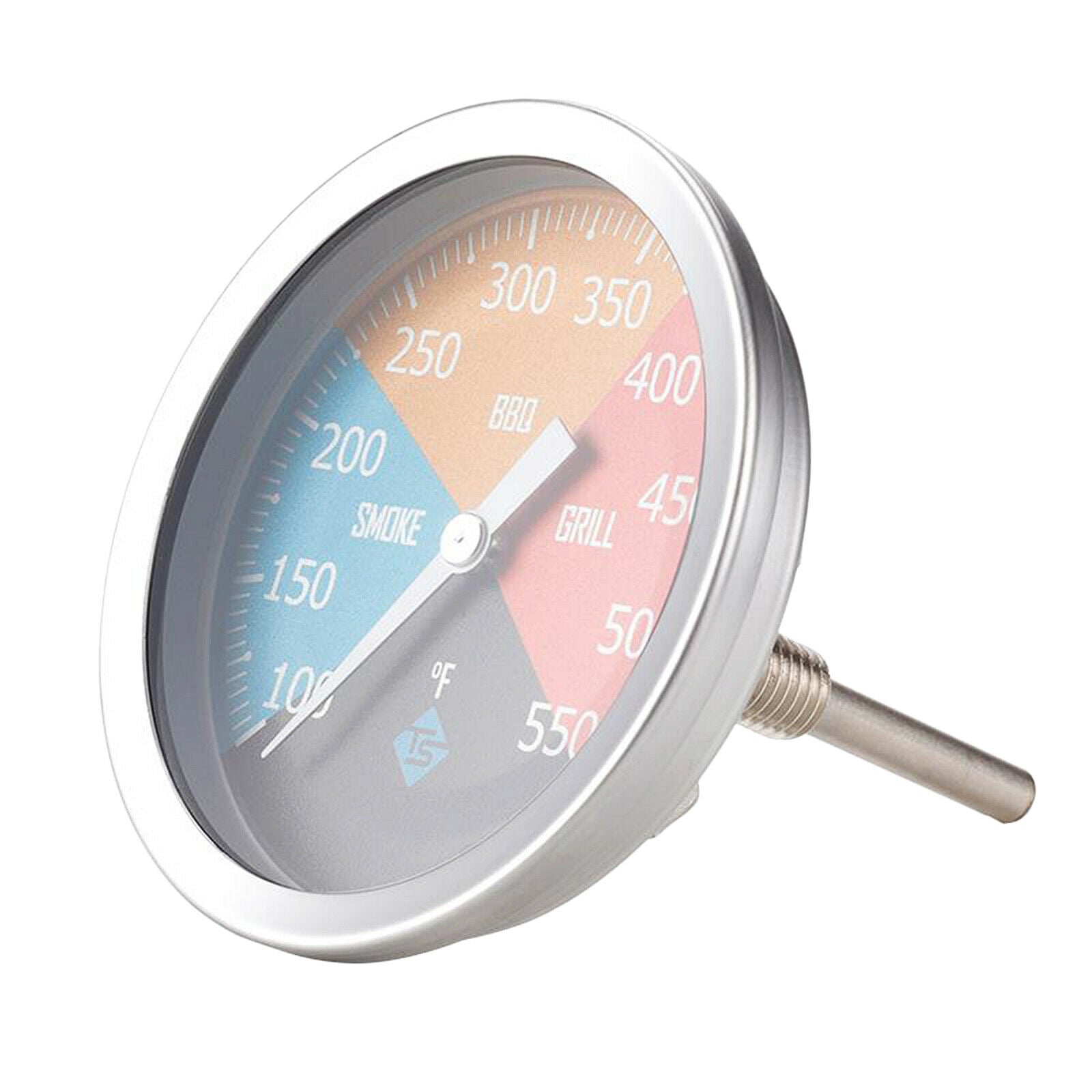 3" Latest BBQ Grill Thermometer Barbecue Oven Pit Temperature Gauge Dial