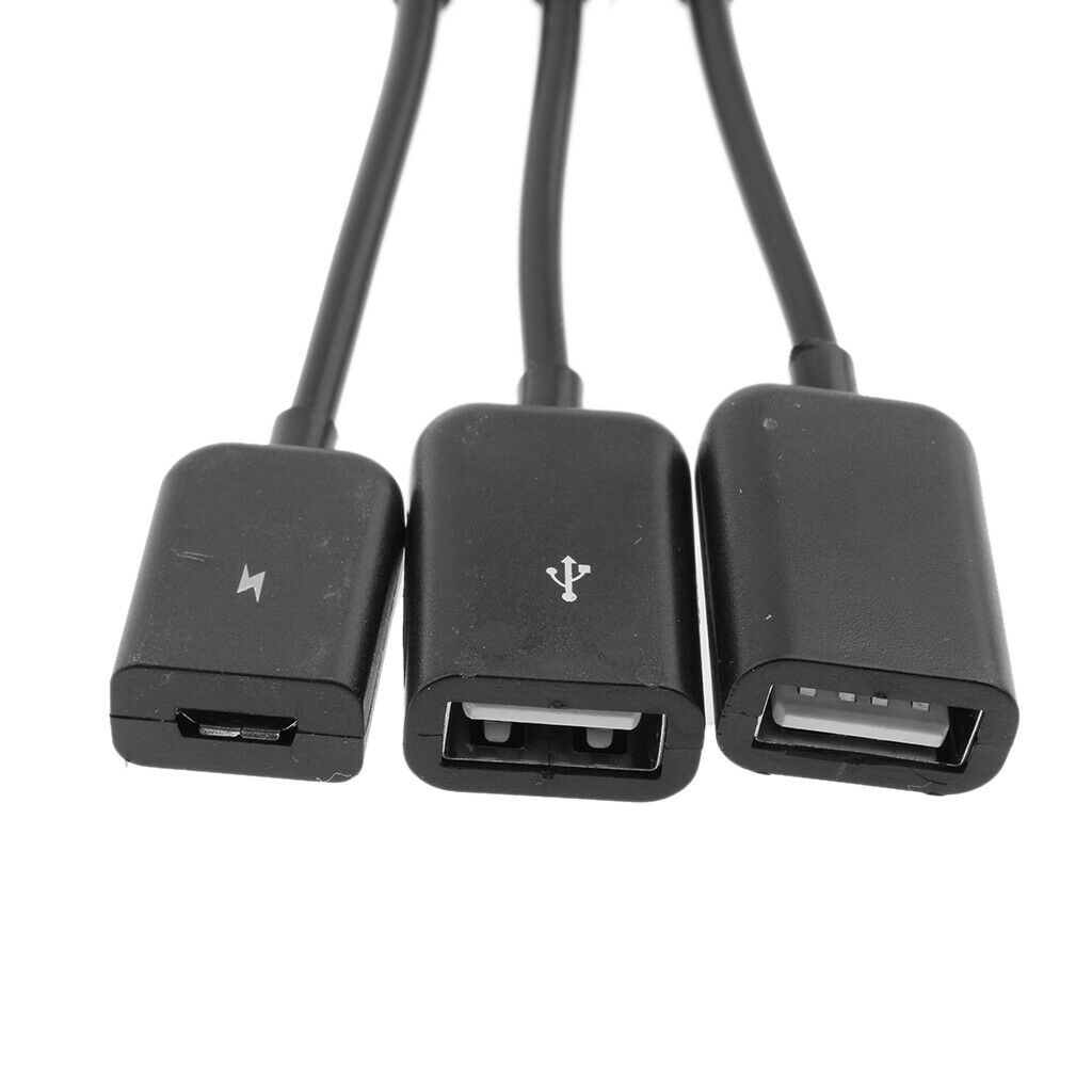 3 In 1 USB OTG Cable Adapter , Micro USB Hub USB OTG Extension Adapter For