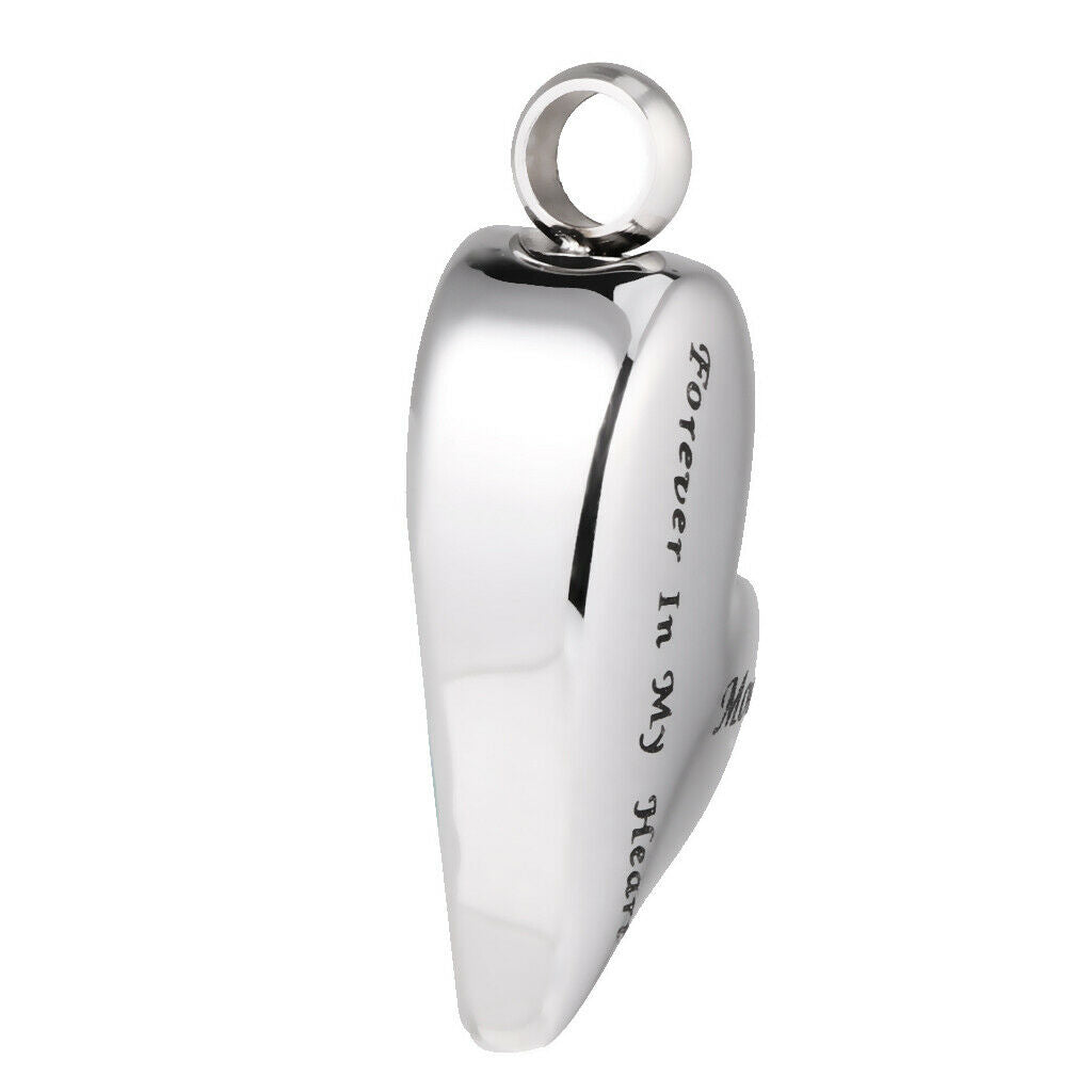 Mom Forever In My Heart Cremation Urn Pendant Ball Bead Chain Necklace Gift